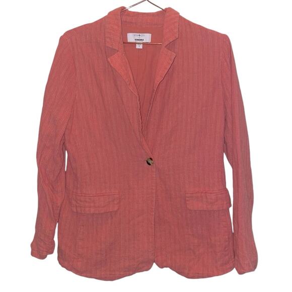 Now + Gen x Sonoma linen blend blazer size small - Picture 1 of 4